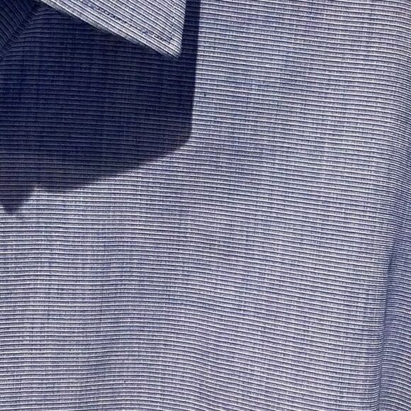 MICHAEL KORS PINSTRIPE BUTTON DOWN LONG SLEEVE‎ SHIRT SIZE 16.5 (LARGE) - Picture 3 of 8